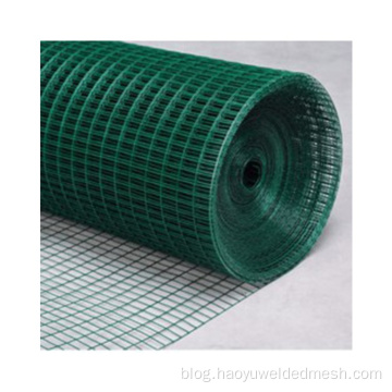 Green pvc coated welded wire mesh